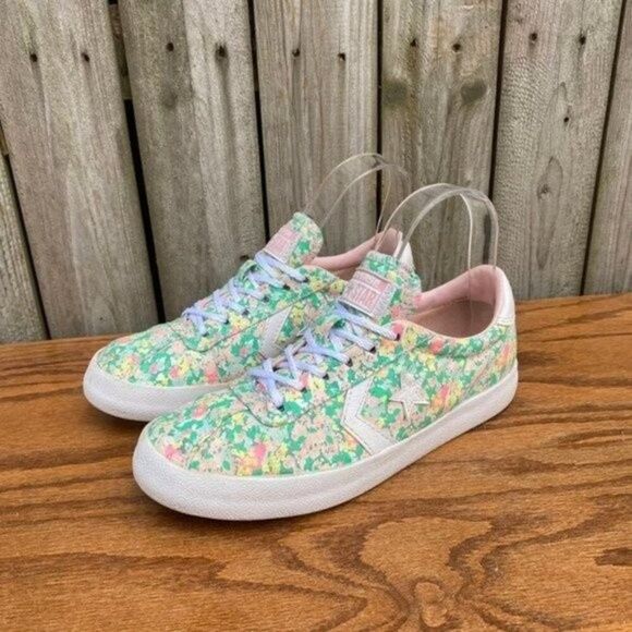 Converse breakpoint Floral shoes 6 green pink white - Picture 10 of 10